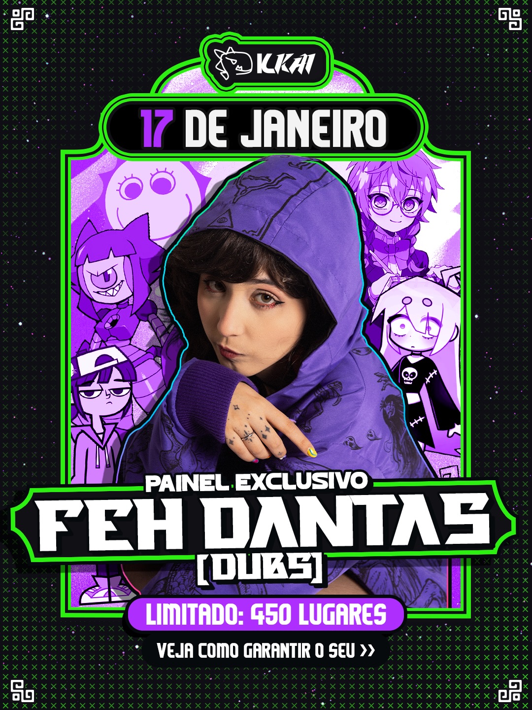 Arte oficial: Fê Dantas, painel exclusivo em 17 de janeiro no KenkoKai